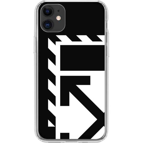 Black and White Geometric Shapes iPhone 11 Clear Case
