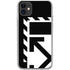 Black and White Geometric Shapes iPhone 11 Clear Case