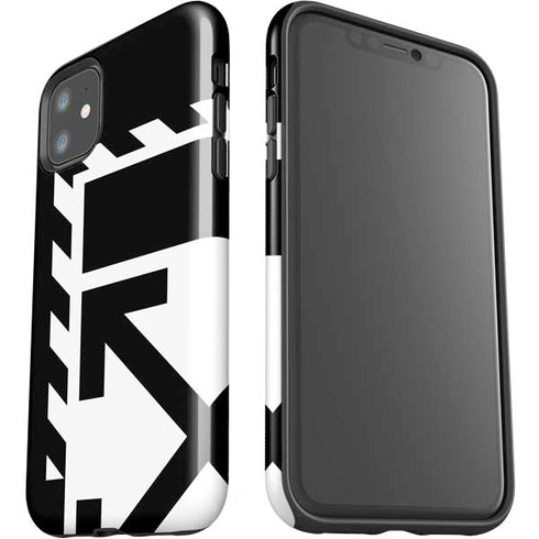 Black and White Geometric Shapes iPhone 11 Impact Case