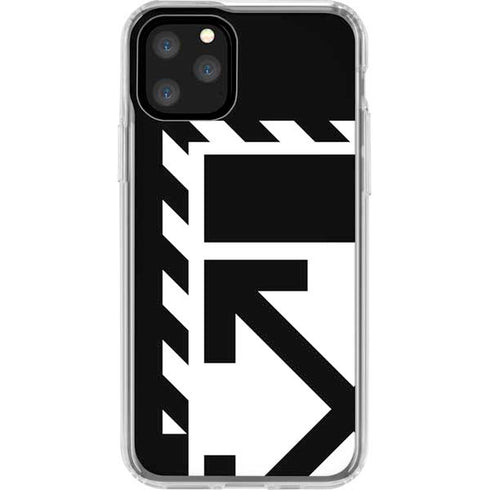 Black and White Geometric Shapes iPhone 11 Pro Clear Case