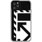 Black and White Geometric Shapes iPhone 11 Pro Clear Case