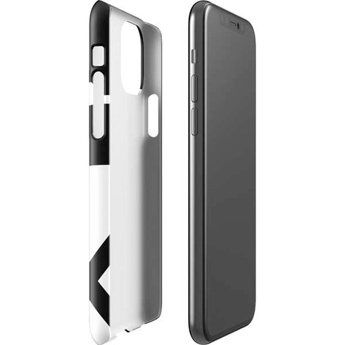 Black and White Geometric Shapes iPhone 11 Pro Lite Case