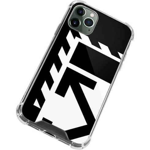Black and White Geometric Shapes iPhone 11 Pro Max Clear Case
