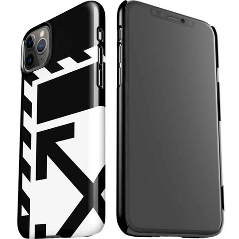 Black and White Geometric Shapes iPhone 11 Pro Max Lite Case