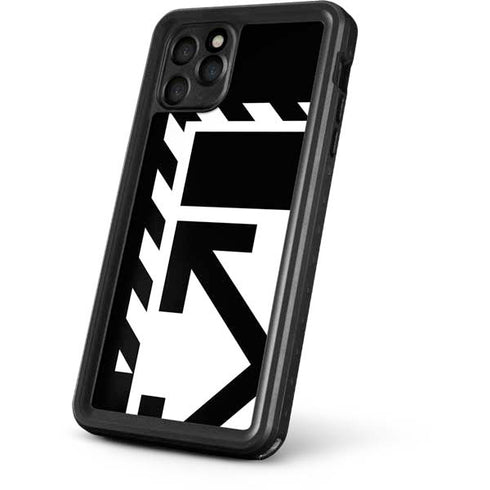 Black and White Geometric Shapes iPhone 11 Pro Waterproof Case