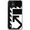 Black and White Geometric Shapes iPhone 12 Clear Case