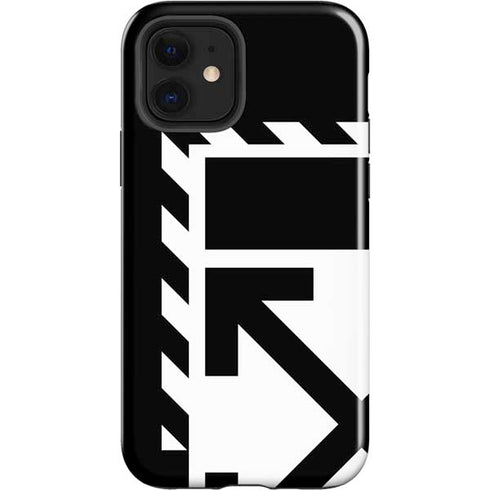 Black and White Geometric Shapes iPhone 12 Impact Case