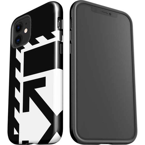 Black and White Geometric Shapes iPhone 12 Impact Case