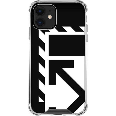 Black and White Geometric Shapes iPhone 12 Mini Clear Case