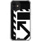 Black and White Geometric Shapes iPhone 12 Mini Clear Case