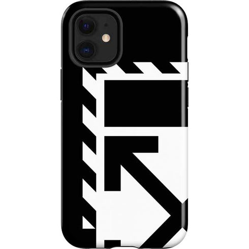 Black and White Geometric Shapes iPhone 12 Mini Impact Case