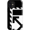 Black and White Geometric Shapes iPhone 12 Mini Impact Case