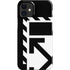 Black and White Geometric Shapes iPhone 12 Mini Lite Case