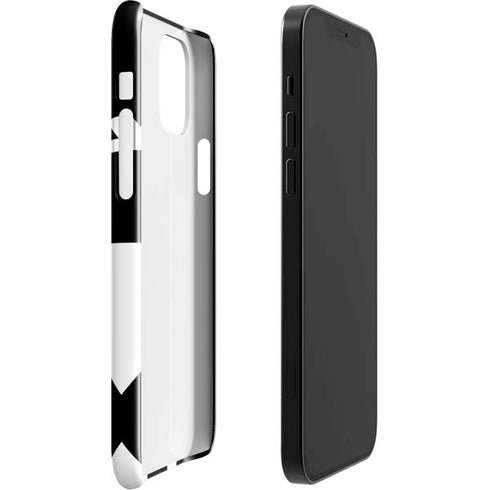 Black and White Geometric Shapes iPhone 12 Mini Lite Case