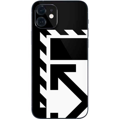 Black and White Geometric Shapes iPhone 12 Mini Skin