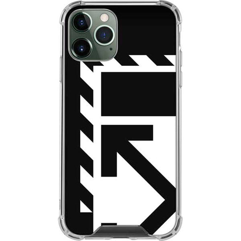 Black and White Geometric Shapes iPhone 12 Pro Clear Case