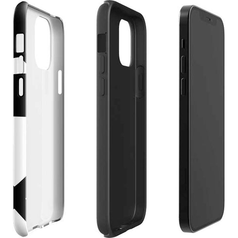 Black and White Geometric Shapes iPhone 12 Pro Max Impact Case