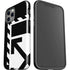 Black and White Geometric Shapes iPhone 12 Pro Max Impact Case