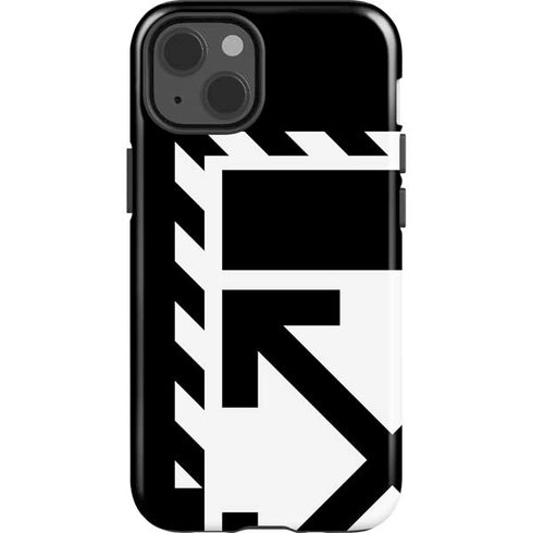 Black and White Geometric Shapes iPhone 13 Impact Case