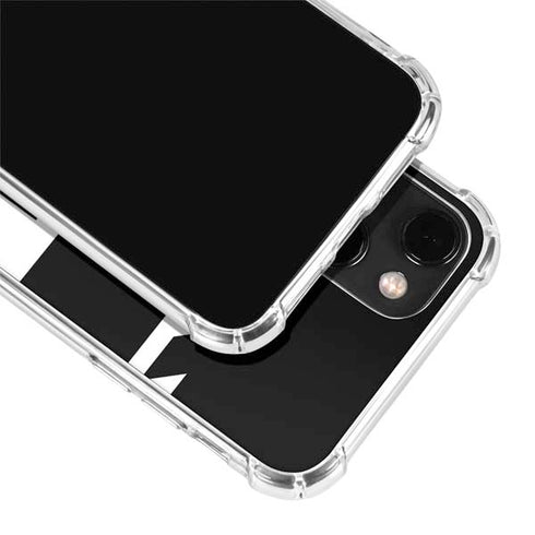 Black and White Geometric Shapes iPhone 13 Mini Clear Case