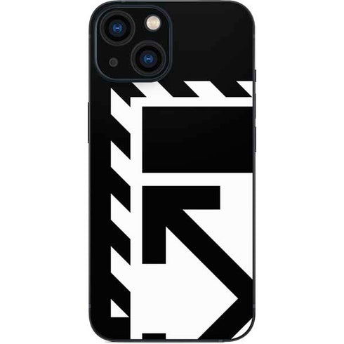 Black and White Geometric Shapes iPhone 13 Mini Skin