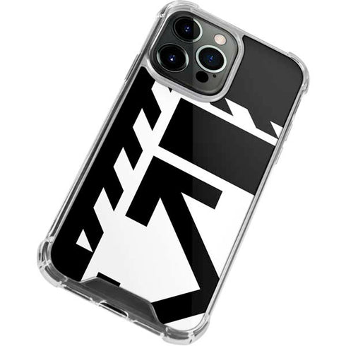 Black and White Geometric Shapes iPhone 13 Pro Clear Case