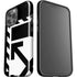 Black and White Geometric Shapes iPhone 13 Pro Max Impact Case