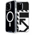 Black and White Geometric Shapes iPhone 13 Pro Max MagSafe Case