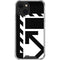 Black and White Geometric Shapes iPhone 14 Clear Case