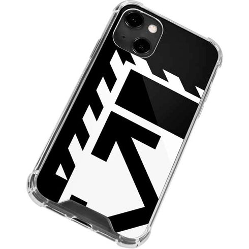 Black and White Geometric Shapes iPhone 14 Clear Case