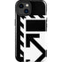 Black and White Geometric Shapes iPhone 14 Plus Impact Case