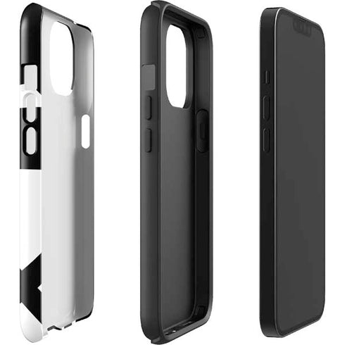 Black and White Geometric Shapes iPhone 14 Plus Impact Case