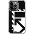 Black and White Geometric Shapes iPhone 14 Pro Clear Case