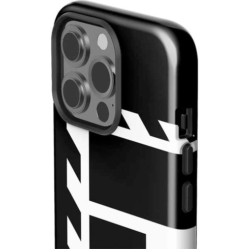 Black and White Geometric Shapes iPhone 15 Pro Impact Case