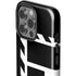Black and White Geometric Shapes iPhone 15 Pro Impact Case