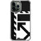 Black and White Geometric Shapes iPhone 14 Pro Max Clear Case