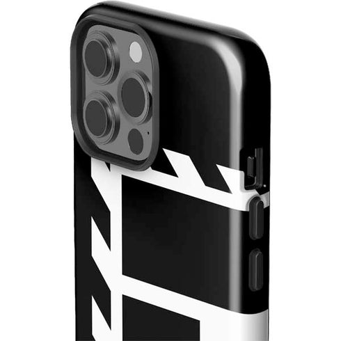 Black and White Geometric Shapes iPhone 15 Pro Max Impact Case