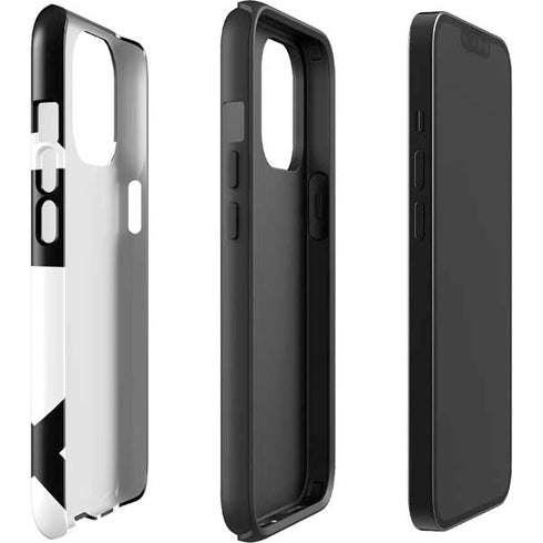 Black and White Geometric Shapes iPhone 15 Pro Max Impact Case