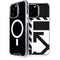Black and White Geometric Shapes iPhone 15 Pro Max MagSafe Case