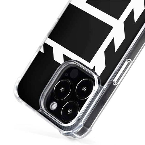 Black and White Geometric Shapes iPhone 15 Pro Max MagSafe Case