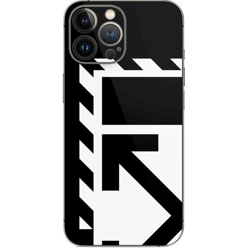 Black and White Geometric Shapes iPhone 14 Pro Max Skin