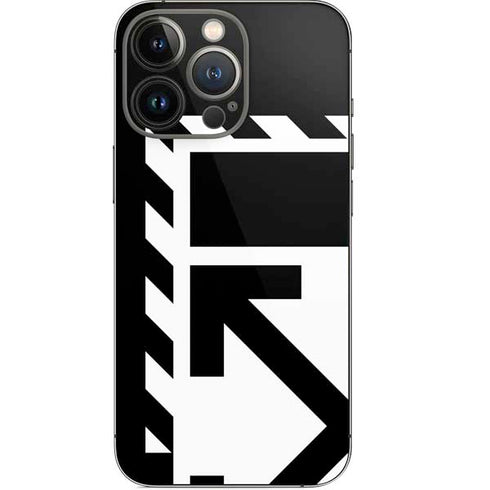 Black and White Geometric Shapes iPhone 15 Pro Skin