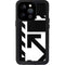 Black and White Geometric Shapes iPhone 14 Pro Waterproof Case