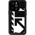 Black and White Geometric Shapes iPhone 14 Pro Waterproof Case