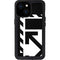 Black and White Geometric Shapes iPhone 15 Waterproof Case