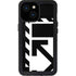 Black and White Geometric Shapes iPhone 15 Waterproof Case
