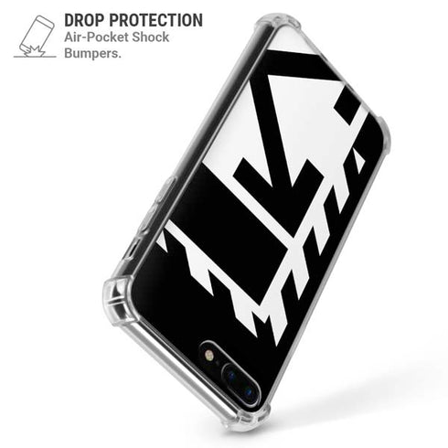 Black and White Geometric Shapes iPhone 7/8 Plus Clear Case