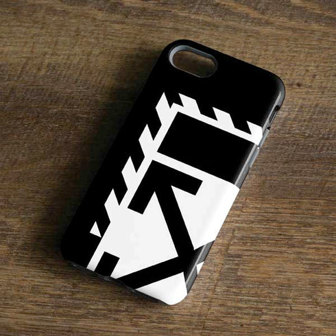 Black and White Geometric Shapes iPhone 8 Pro Case
