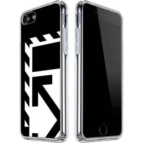 Black and White Geometric Shapes iPhone SE (2nd & 3rd Gen) Clear Case