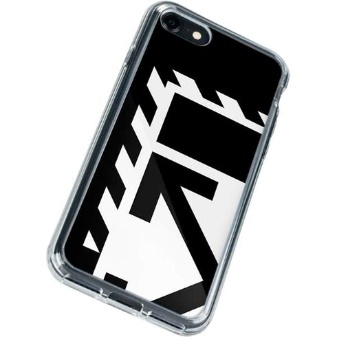 Black and White Geometric Shapes iPhone SE (2nd & 3rd Gen) Clear Case